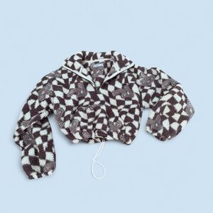 Arizona Jean Company Brown and White Patterned Hoodie